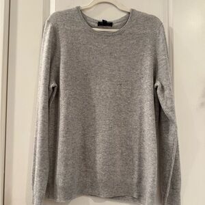 Charter Club Women’s 100% Cashmere Crewneck Sweater in Heather Grey Sz L